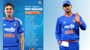 India Announces ODI Squad vs NZ 2026